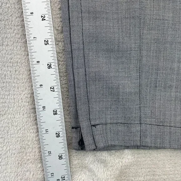 Theory Pants‎ Men 31x30 Gray Wool Blend Ace Illeston Ankle Zip Tapered Fit
